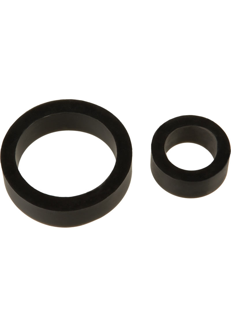 Titanmen Silicone C Rings Black 2Pk