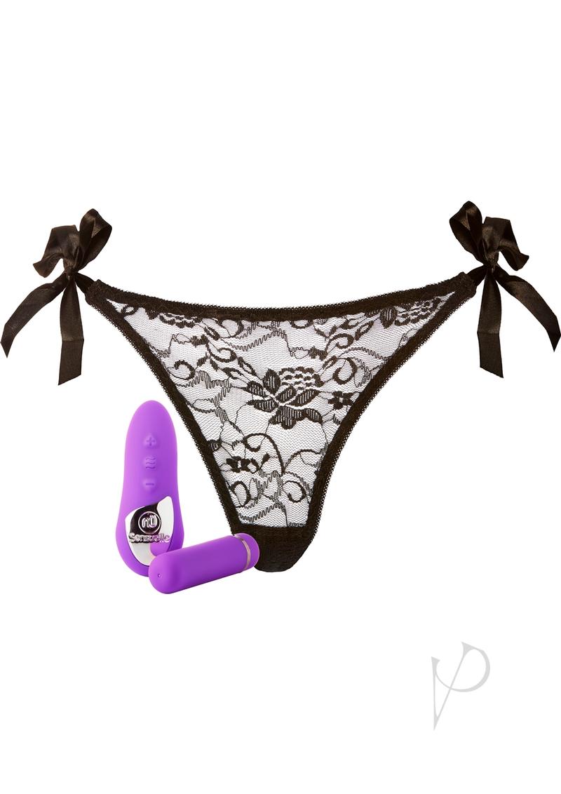 Sensuelle Pleasure Panty R/C Bullet Purp