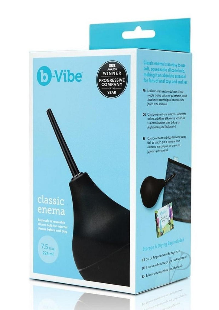 B-Vibe Classic Enema Black