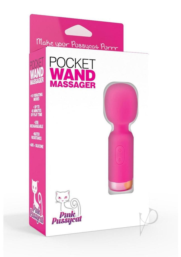 Pink P*Ssycat Vibrating Pocket Wand