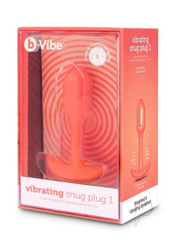 B-Vibe Vibrate Snug Plug Sm Orange