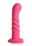 Simply Sweet Ribbed Dildo W/Remote Pink