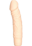 Stud Silicone Woody Vibrating Dong 6.5" Flesh