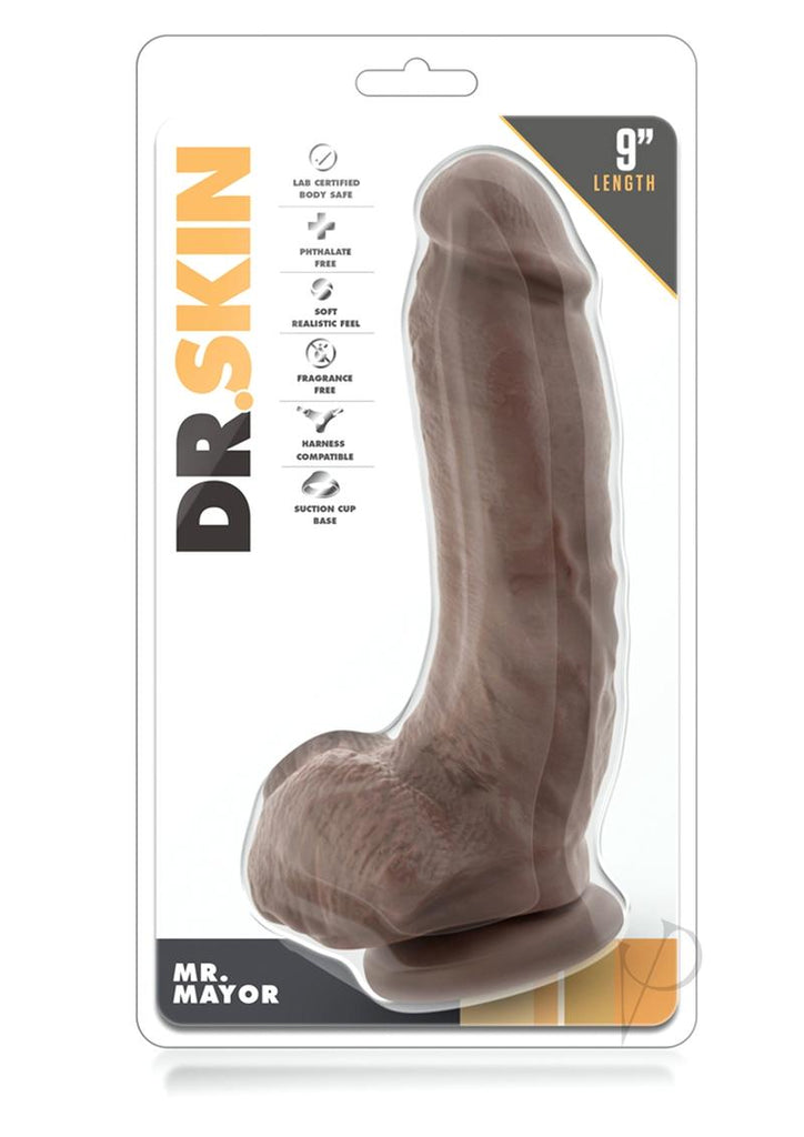 Dr Skin Mr Mayor 9 Dildo Chocolate