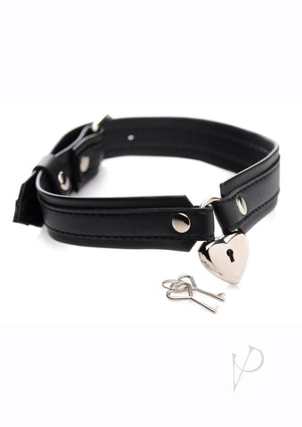 Strict Locking Heart Collar