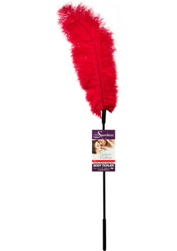 Ostrich Feather Red Tickler