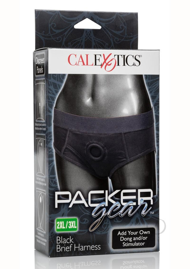 Packer Gear Black Brief Harness 2Xl/3Xl