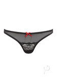 Barely B Mesh And Lace Panty Black