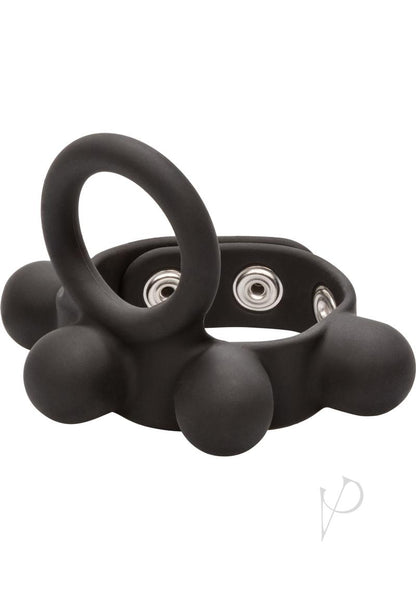 Med. Weighted C-Ring Ball Catcher Silicone C*Ckring Black