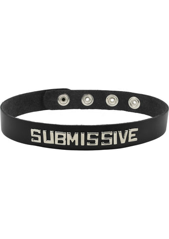 Wordband Collar - Submissive