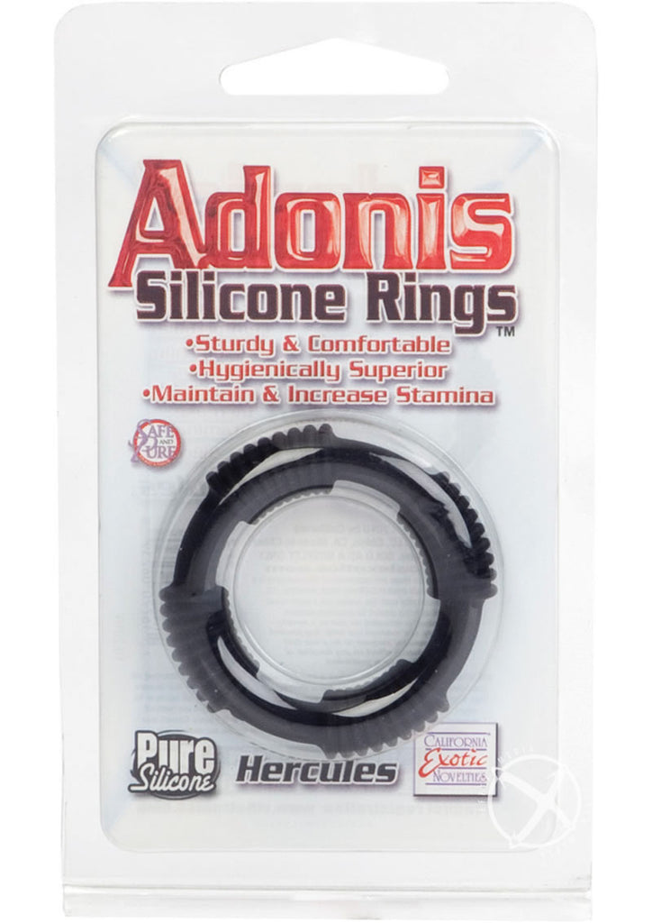 Adonis Silicone Rings Hercules Blk