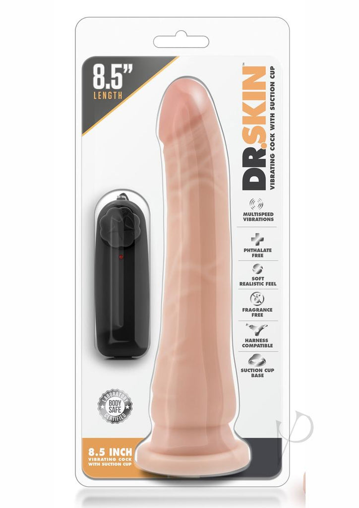 Dr Skin Vibe 8.5 Cock W/Suction Vanilla