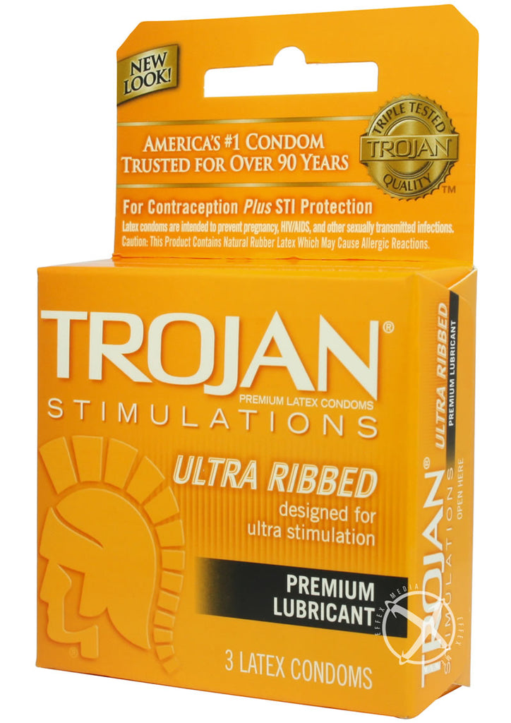 Trojan Ultra Ribbed 3`S