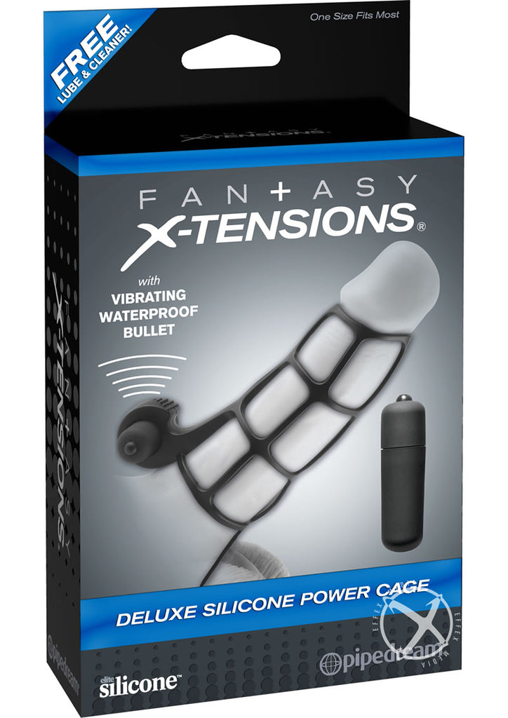 Fx Deluxe Silicone Power Cage Black