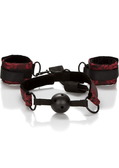 Scandal Brethable Ball Gag W/Cuffs