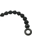 Black Silicone Anal Beads