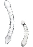 Double Trouble Glass Dildo