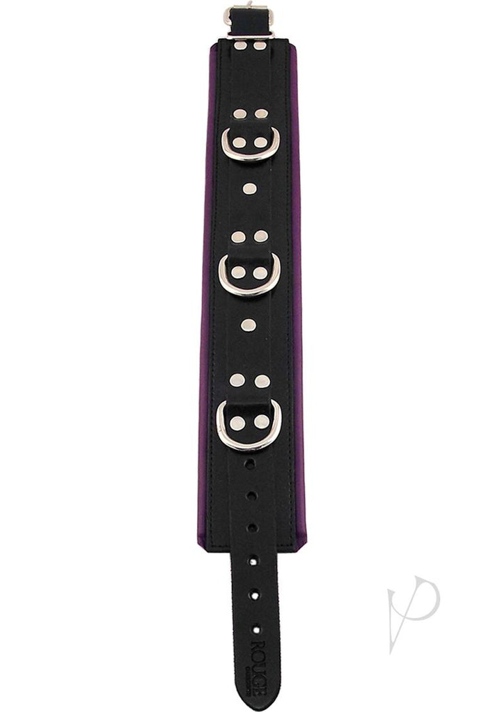 Rouge 3 Ring Padded Collar Black/Purple