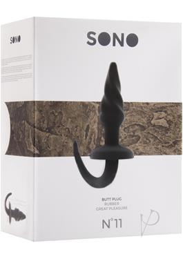 SONO NO 11 BUTT PLUG 6" BLACK