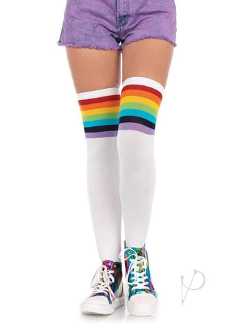 Over The Rainbow Opaque Thigh High