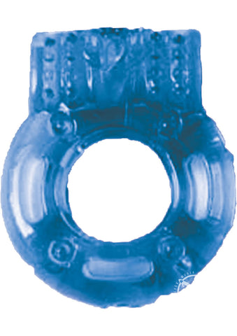 Macho Vibrating Cockring Blue