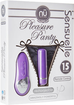 Sensuelle Pleasure Panty R/C Bullet Purp