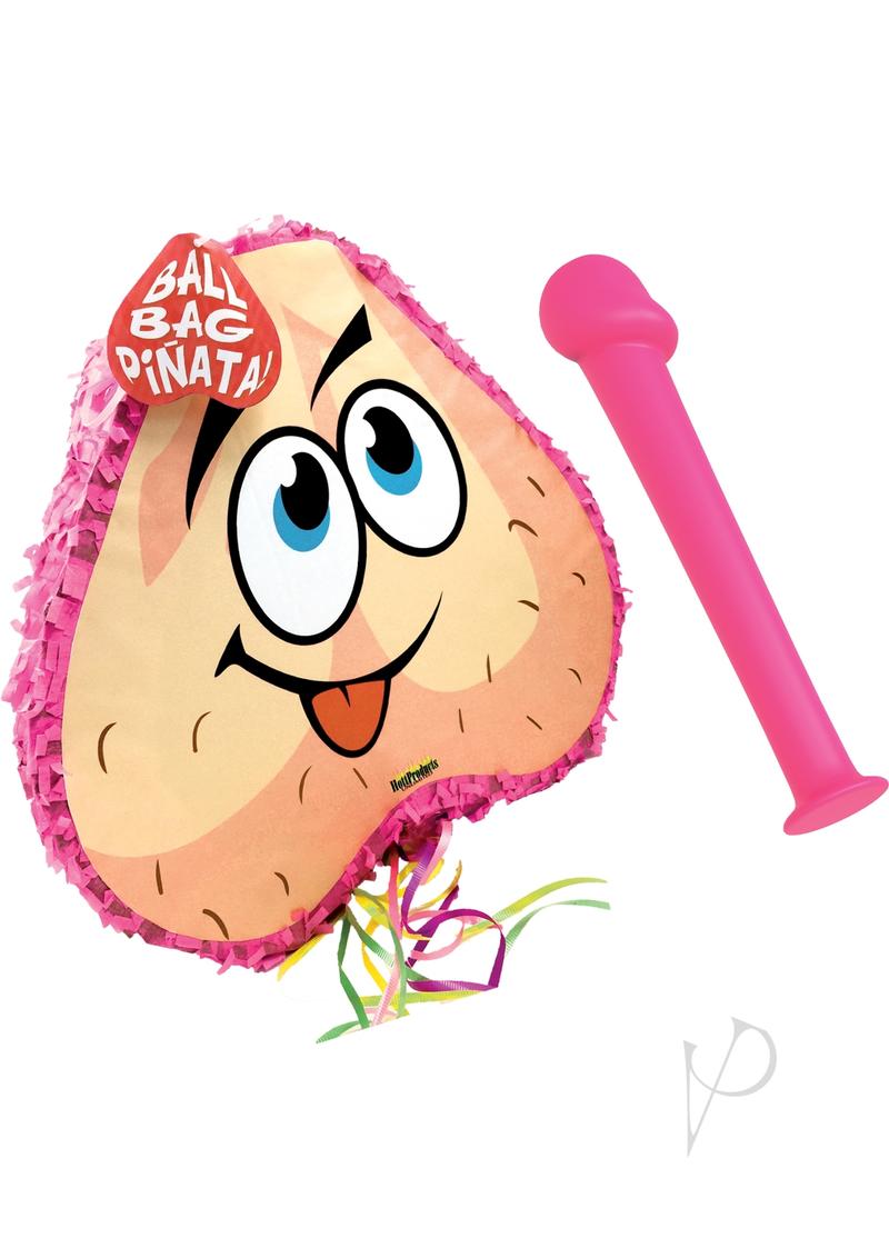 Pink Pecker Bat And Ball Bag Pinata Combo