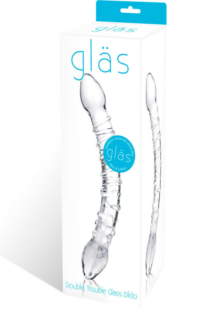 Double Trouble Glass Dildo