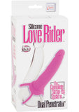 Silicone Love Ride Dual Penetrator Pink