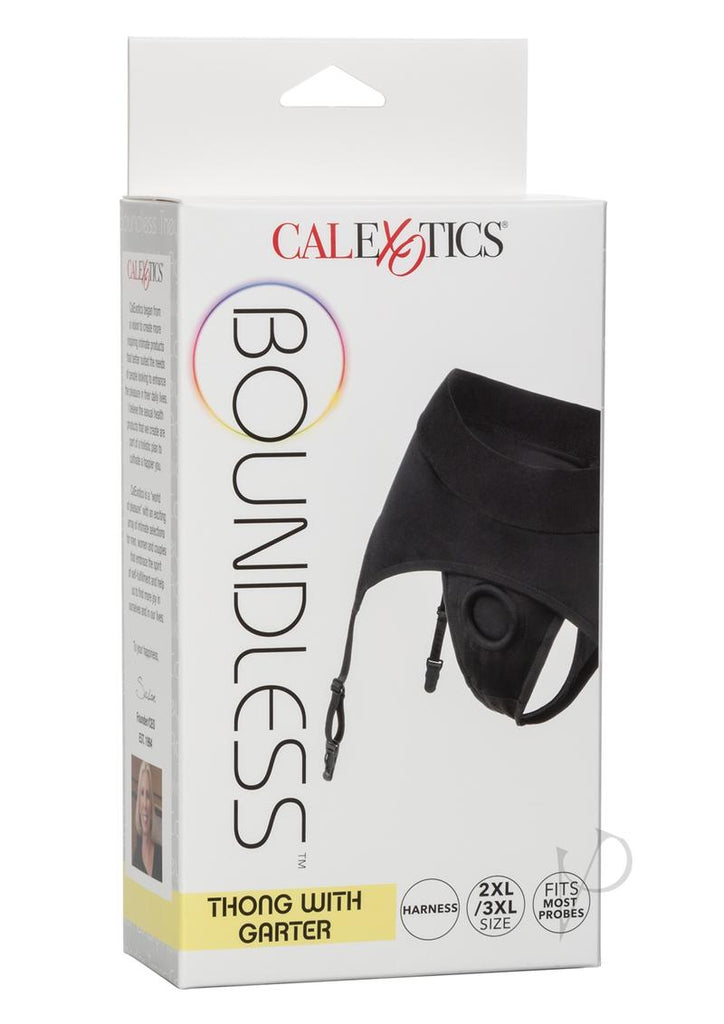 Boundless Thong Garter 2Xl/3Xl Black