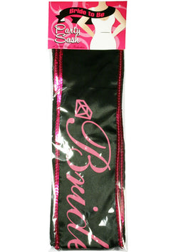 Bride To Be Black Sash