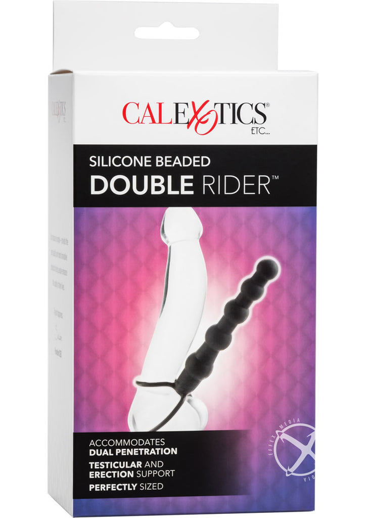 Silicone Beaded Double Rider Black