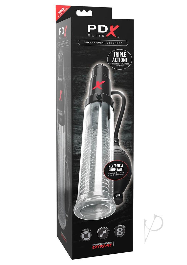 Pdx Elite Suck N Pump Stroker 6.5 In