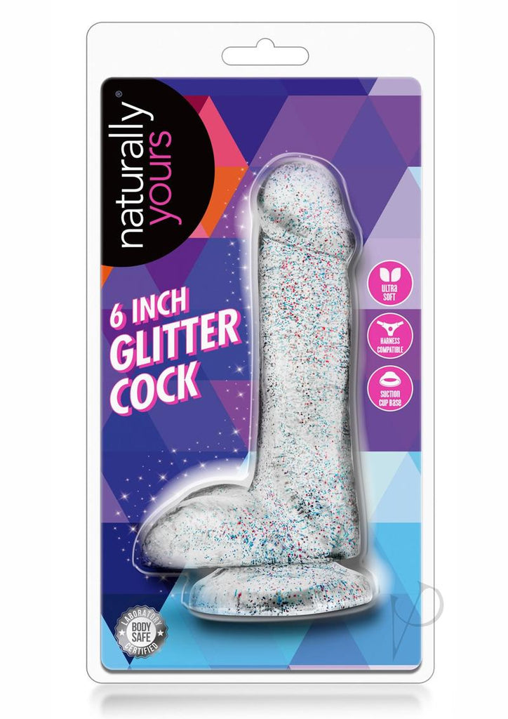 Naturally Yours Glitter Dong 6 Clear