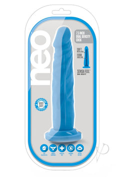 Neo Dual Density Cock 7.5' Neon Blue