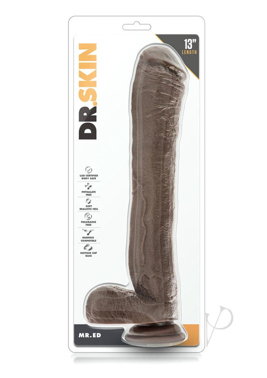 Dr Skin Mr Ed 13 Dildo Chocolate
