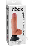 Kc 7 Vibrating Cock W Balls Flesh