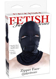 Ff Black Zipper Face Hood