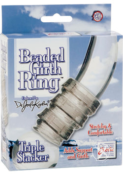 Beaded Girth Ring Triple Stacker