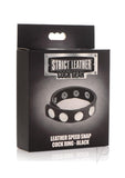 Cg Leather Speed Snap Cockring Black