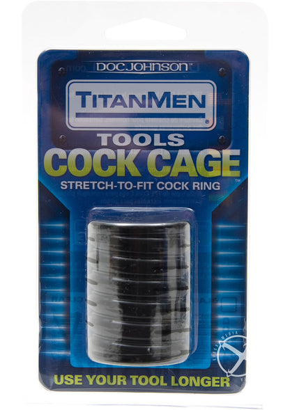 Titanmen Cock Cage Black