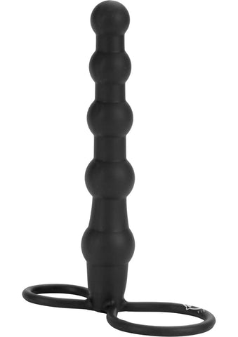 Silicone Beaded Double Rider Black