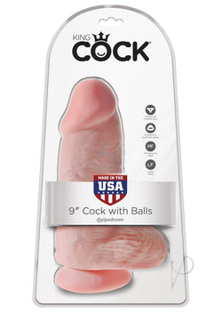 Kc Chubby Realistic Cock With Balls 9" Flesh