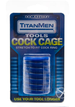 Titanmen Cock Cage Blue