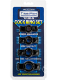 Titanmen Cock Ring Set Black