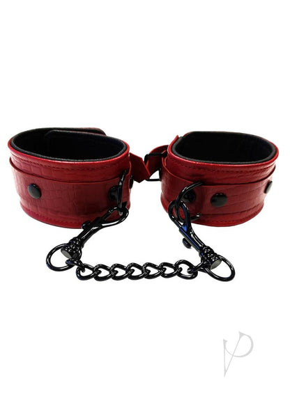 Rouge Anaconda Ankle Cuff Burg/Blk