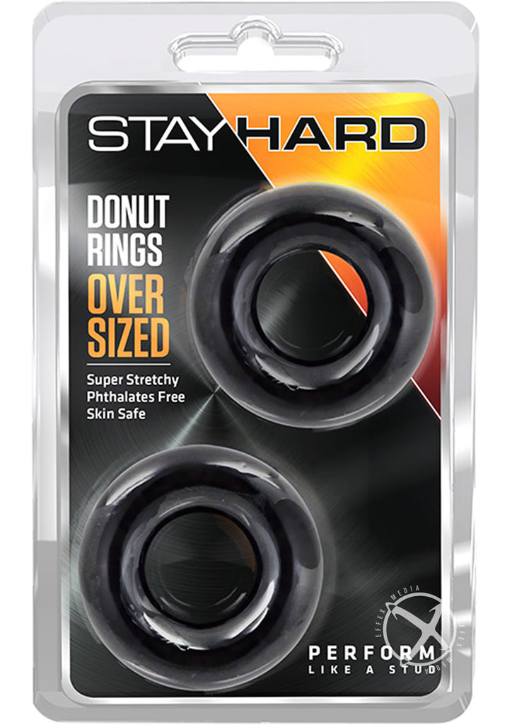 Stay Hard Donut Rings Oversized 2Pk