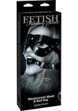 Ffle Masquerade Mask And Ball Gag Black