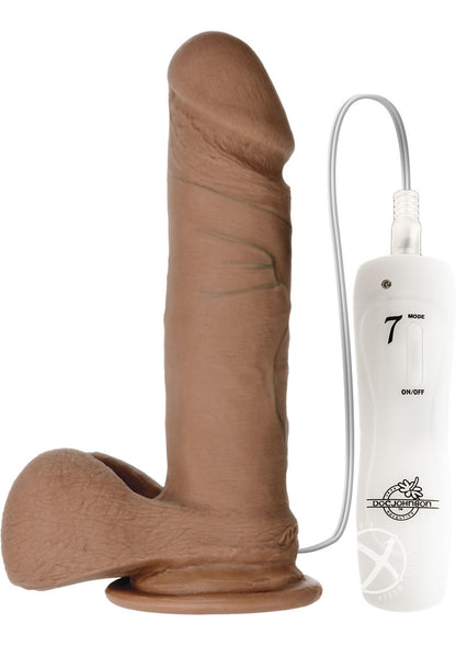 The Vibro Realistic Cock 6 Brown