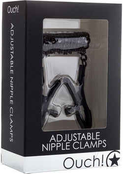 Ouch Adjustable Nipple Clamps Black